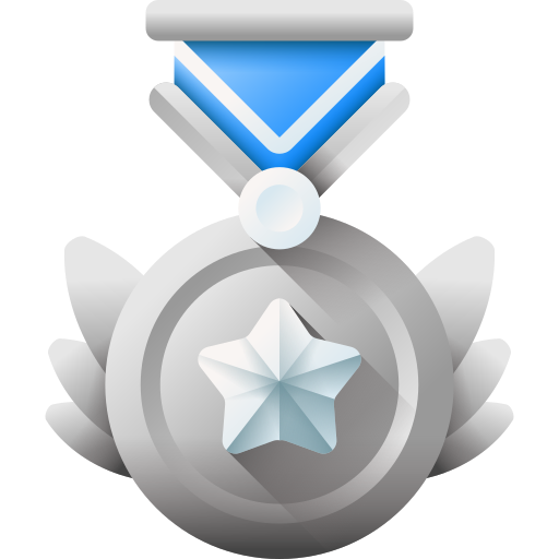 Silver medal icons created by Freepik